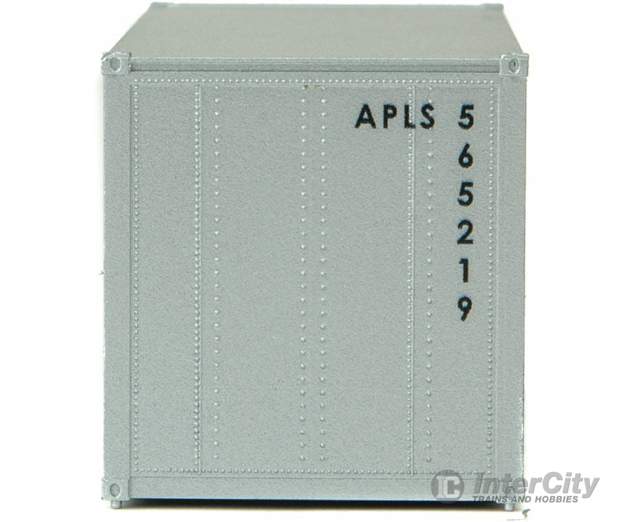 Walthers Scenemaster 8651 20 Smooth-Side Container - Ready To Run -- American President Lines (Gray