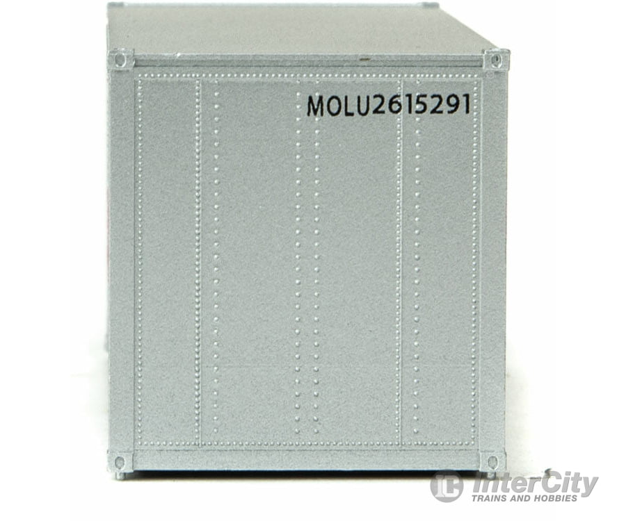 Walthers Scenemaster 8657 20 Smooth-Side Container - Ready To Run -- Mitsui Osk Lines (Gray