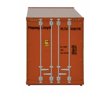 Walthers Scenemaster 8804 40’ Hi Cube Ribbed Side Container - Assembled -- Hapag-Lloyd Freight