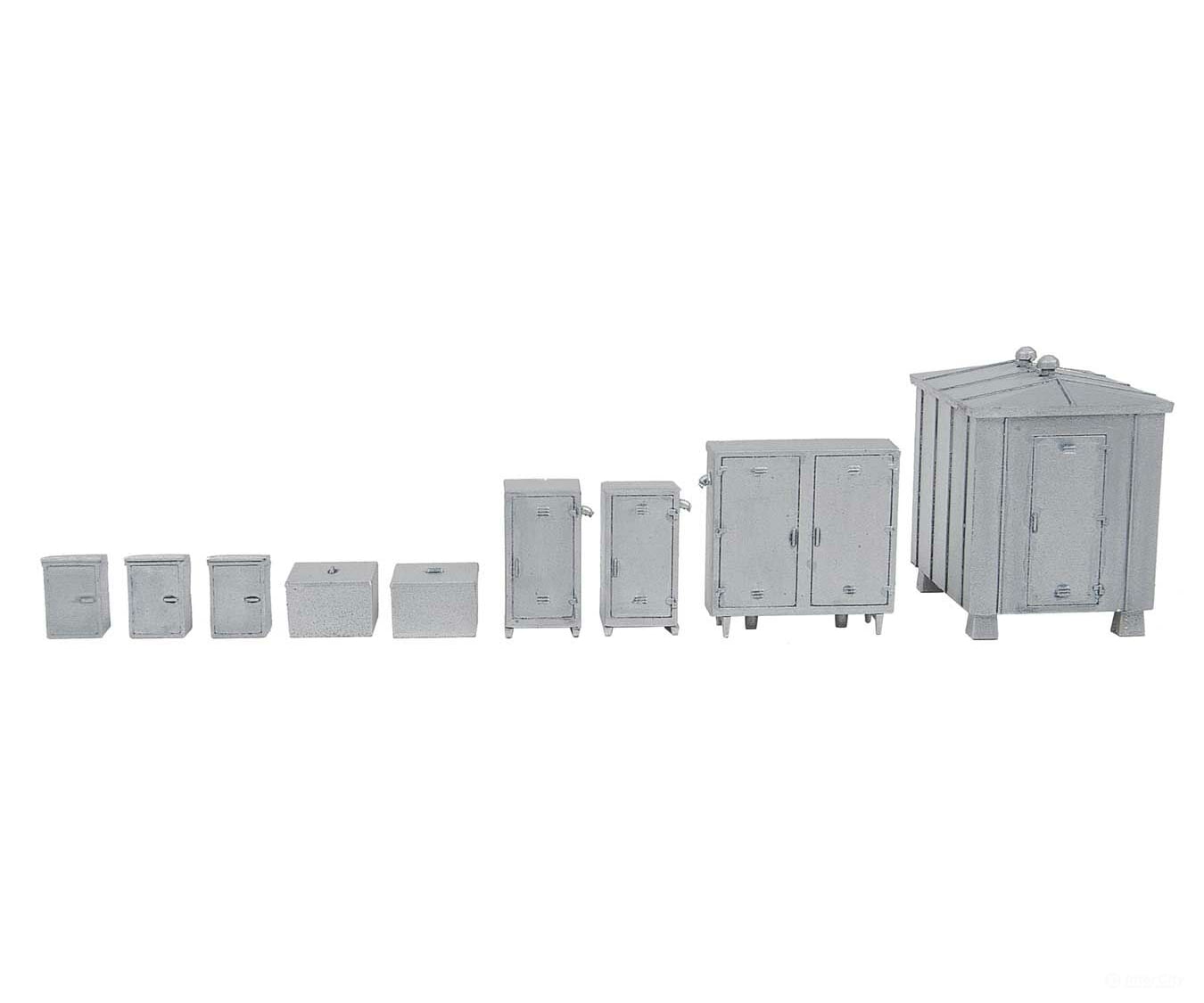 Walthers Scenemaster Ho 4140 Vintage Trackside Detail Set -- Kit Scenery Details