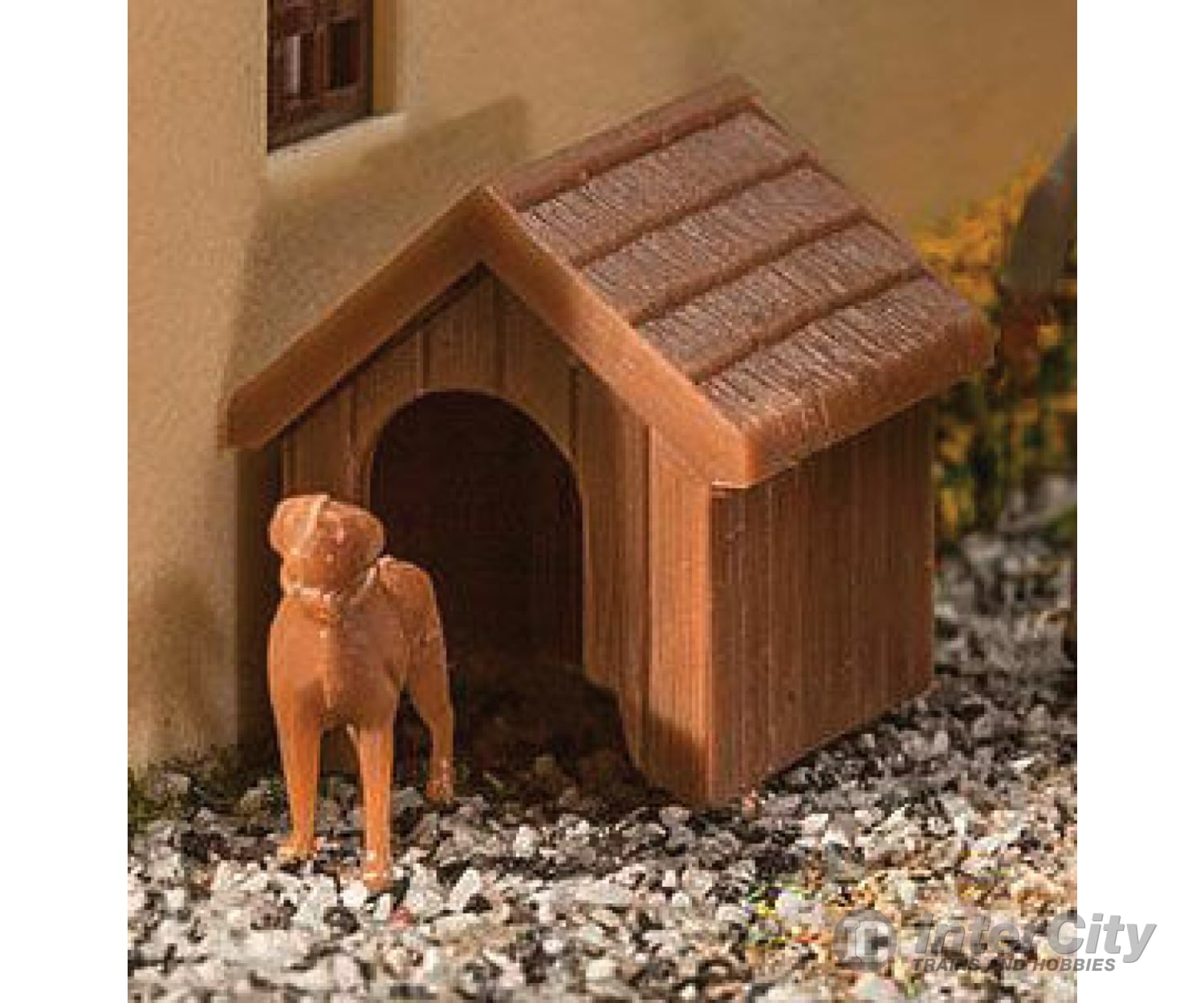 Walthers Scenemaster Ho 4147 Dog & Kennel (Doghouse) -- Kit Scenery Details