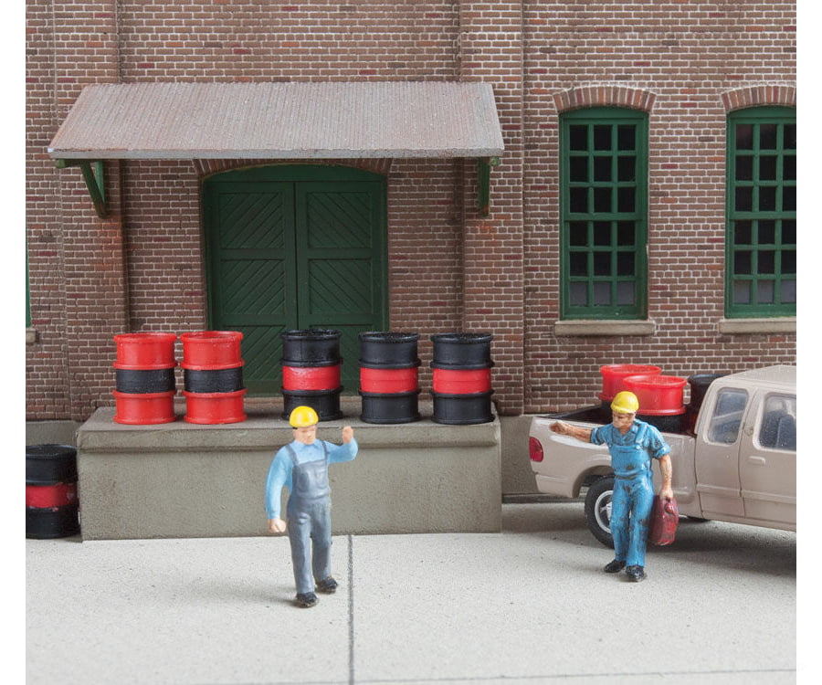 Walthers Scenemaster Ho 4152 Oil Drums Pkg(24) -- Kit Scenery Details