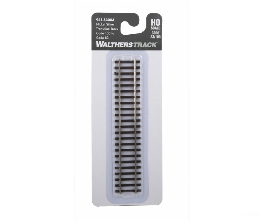 Walthers Shinohara Track Ho 83003 Nickel Silver Transition -- Code 100 To 83 & Turnouts