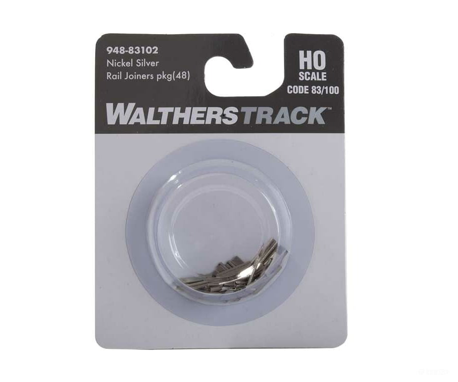 Walthers Shinohara Track Ho 83102 Code 83 Or 100 Nickel-Silver Rail Joiners Pkg(48) Accessories