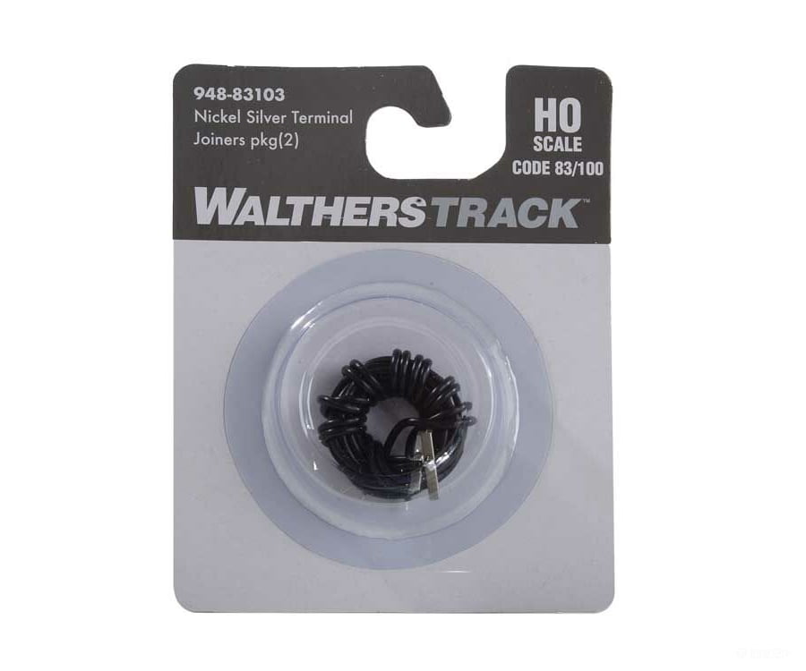 Walthers Shinohara Track Ho 83103 Code 83 Or 100 Nickel Silver Terminal Joiners Pkg(2) -- Includes