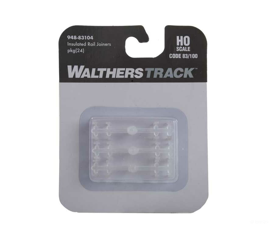Walthers Shinohara Track Ho 83104 Code 83 Or 100 Insulated Rail Joiners -- Pkg(24) Accessories