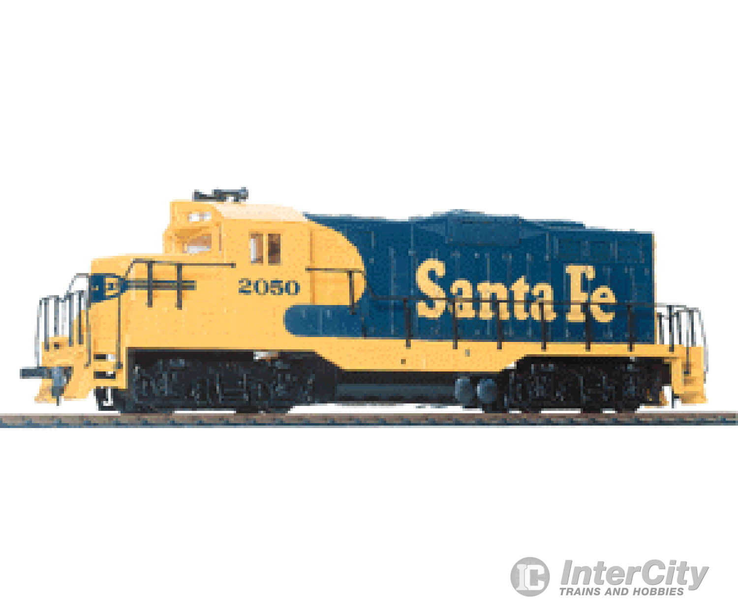 Walthers Trainline 103 Emd Gp9M - Standard Dc -- Santa Fe (Warbonnet; Blue Yellow) Locomotives