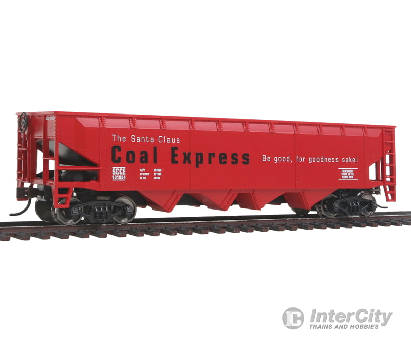 Walthers Trainline 1439 Offset Hopper - Ready To Run -- Santa Claus Coal Express Freight Cars
