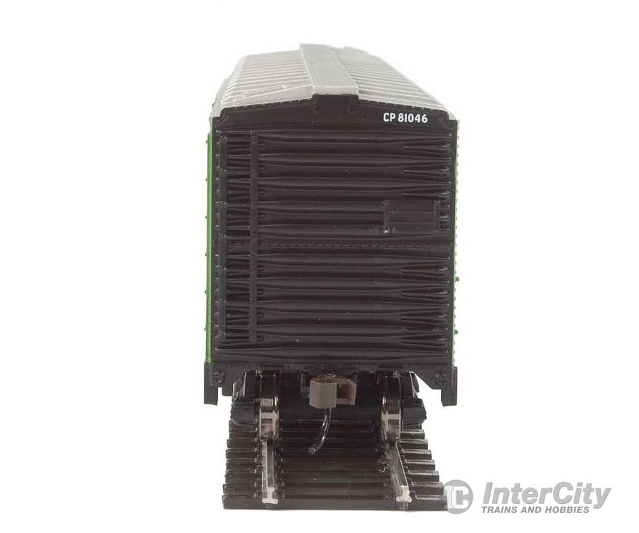Walthers Trainline 1673 50 Plug-Door Boxcar - Ready To Run -- Canadian Pacific (Green; Newsprint