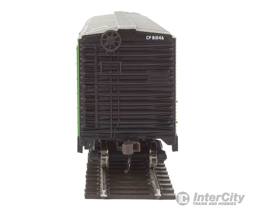 Walthers Trainline 1673 50 Plug-Door Boxcar - Ready To Run -- Canadian Pacific (Green; Newsprint