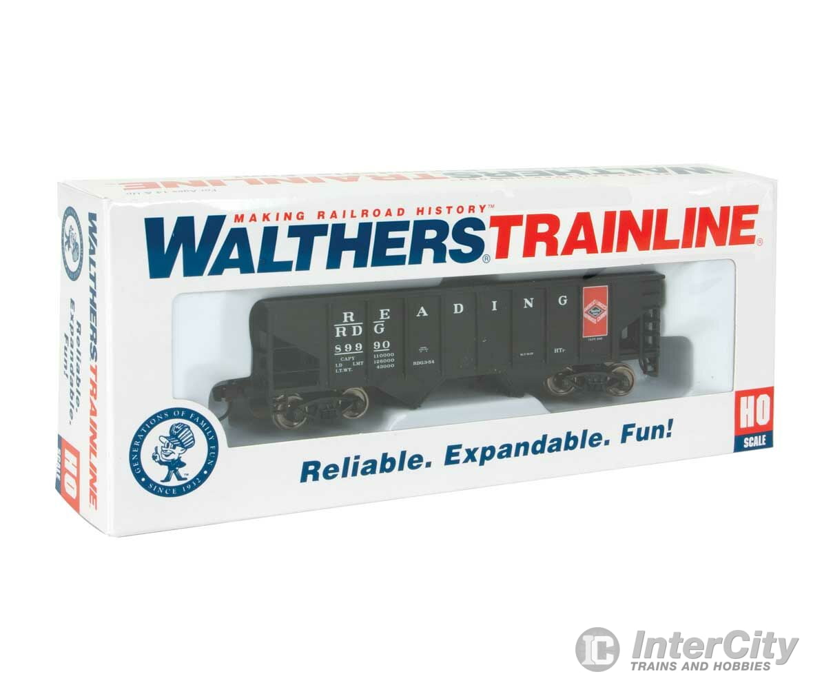 Walthers Trainline 1842 Coal Hopper - Ready To Run -- Reading Freight Cars