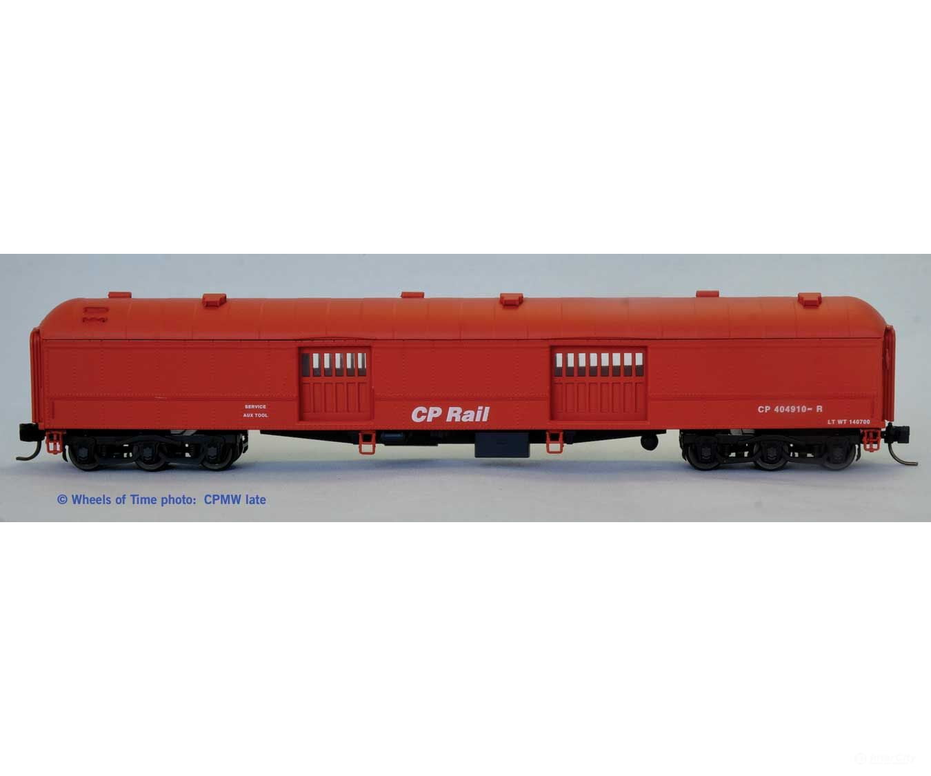 Wheels of Time N 250032 Class BE-73-D 70’ Baggage-Express w/Arched Roof 2-Pack - Canadian Pacific #404113 404910 (1