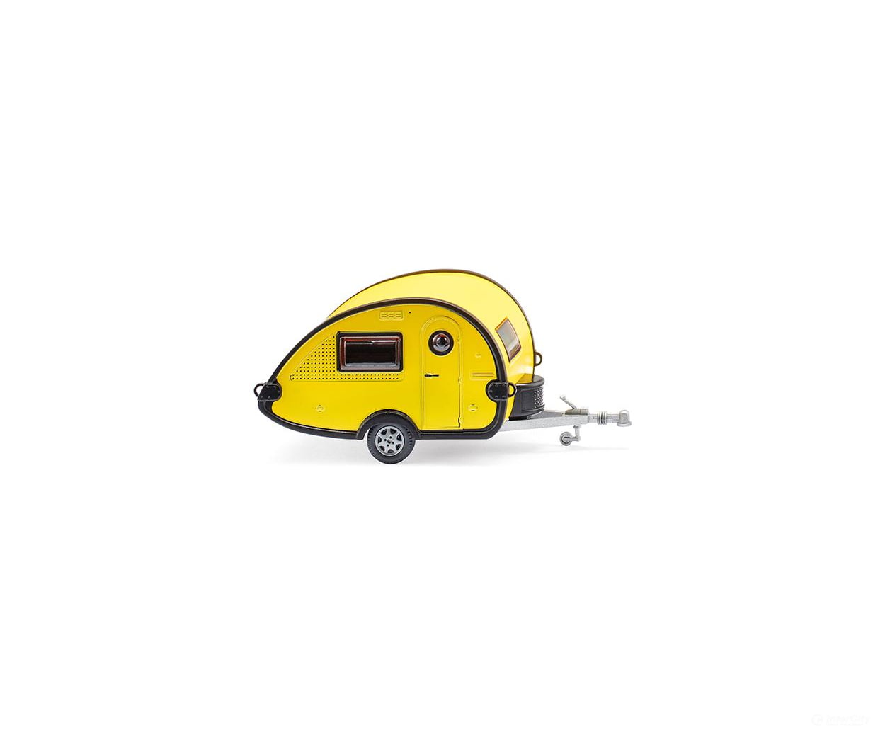 Wiking 009236 HO Caravan (T@B) - yellow/black Freight Loads & Containers