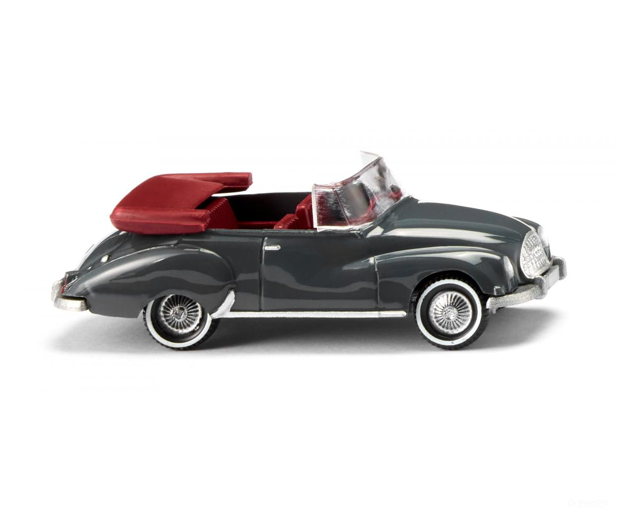 Wiking 012503 HO DKW Cabrio - iron grey Cars & Trucks
