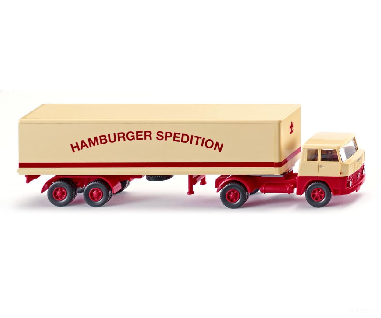 Wiking 051319 HO Box semi-trailer (Henschel HS 14/16) Cars & Trucks