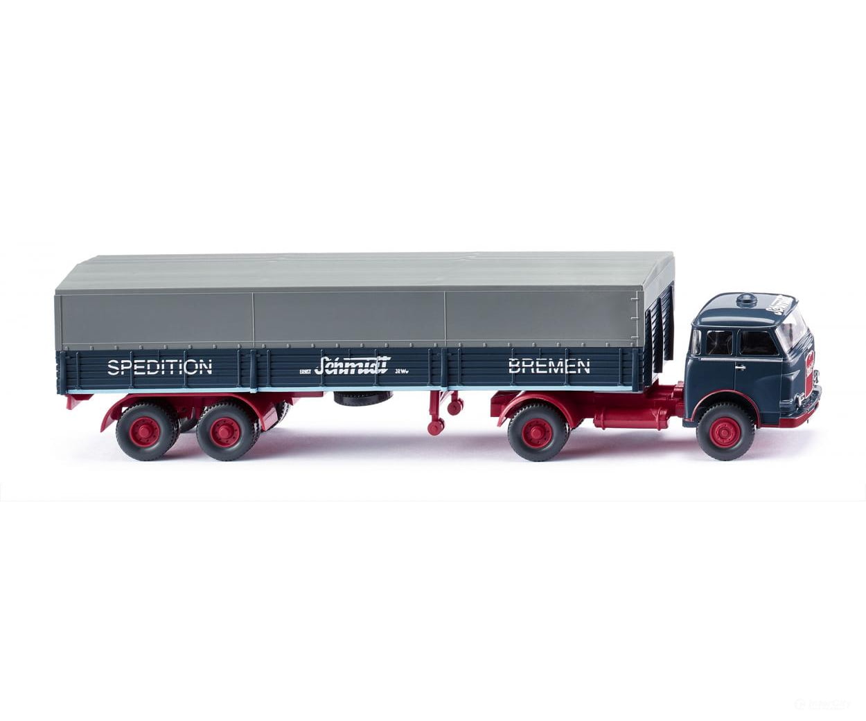 Wiking 051404 HO Flatbed truck (MAN Pausbacke) ’Sped. Schmidt’ Cars & Trucks