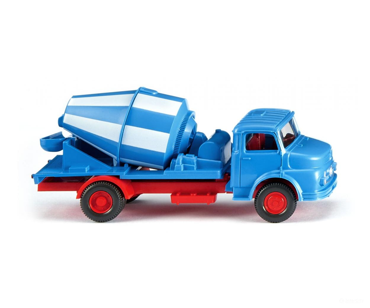 Wiking 053202 HO Concrete mixer (MB short-bonnet) - blue/white Cars & Trucks