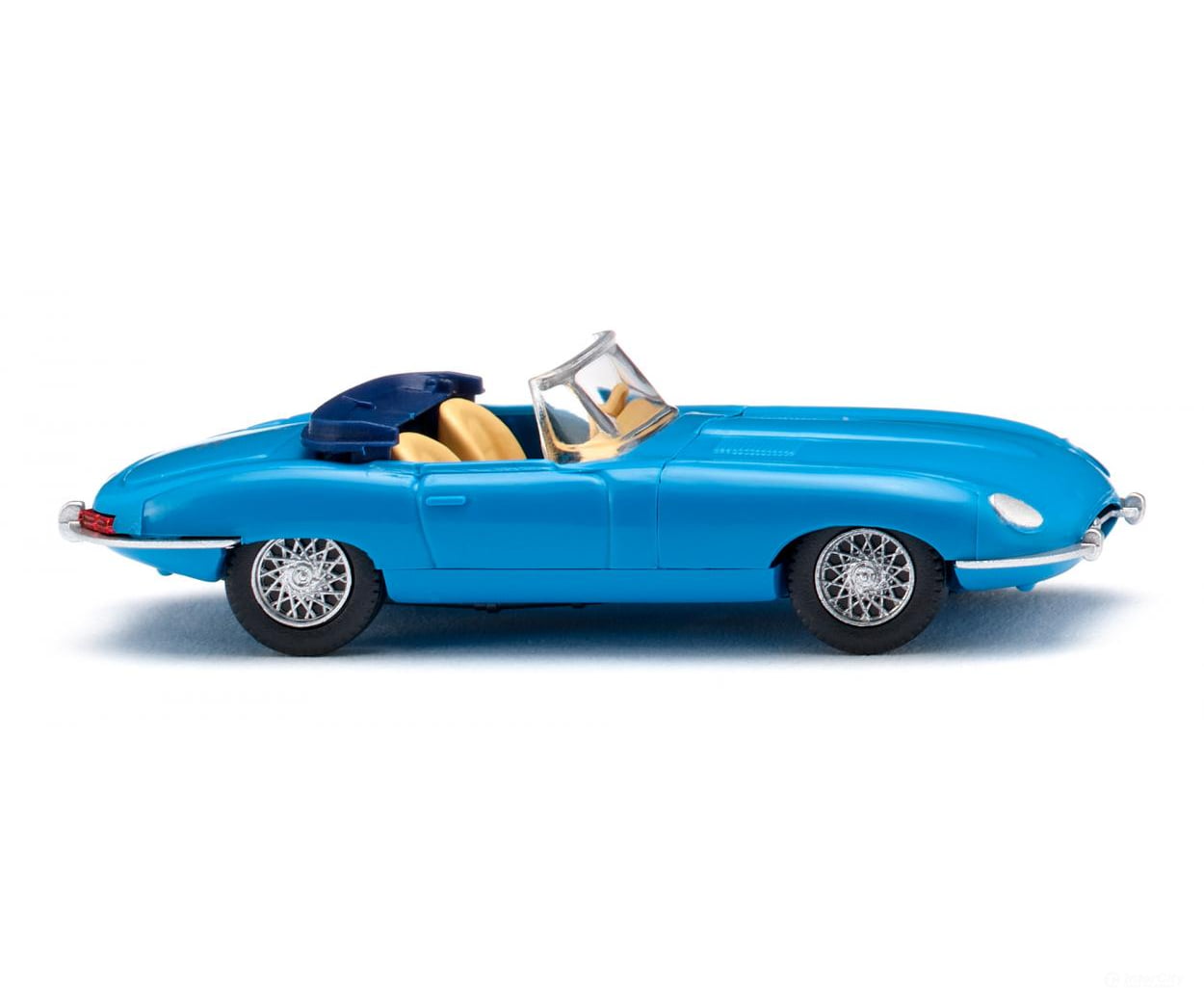 Wiking 081707 HO Jaguar E-Type Roadster - blue Cars & Trucks