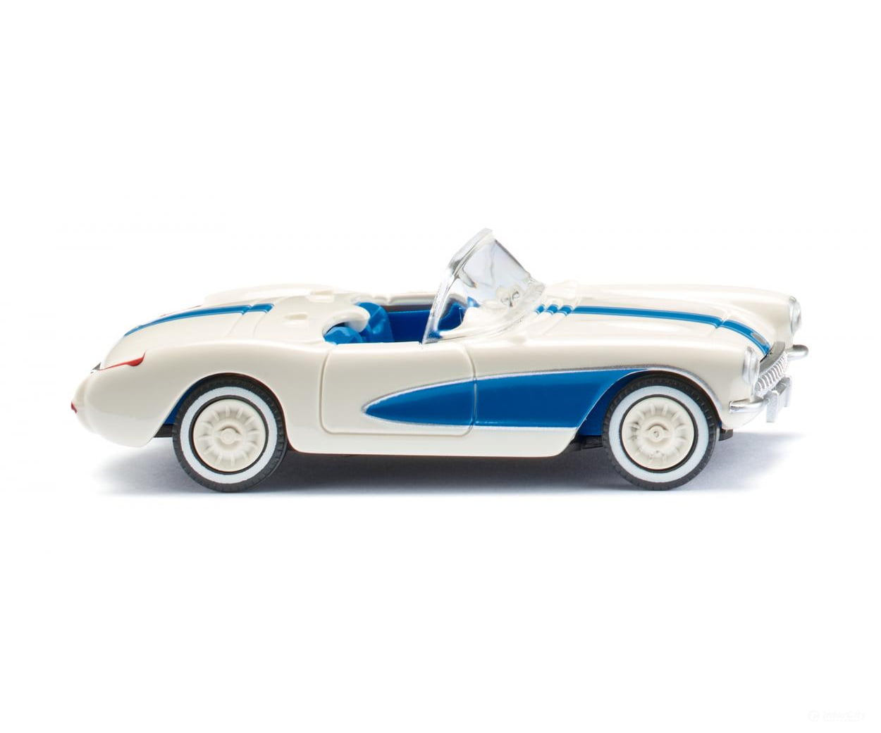 Wiking 081905 HO Chevrolet Corvette pearl white/sky blue Cars & Trucks