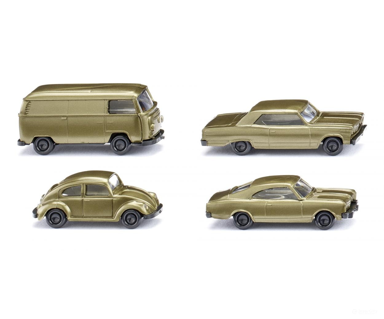Wiking 091006 N 3 cars + 1 minibus 50 years N-Gauge Cars & Trucks