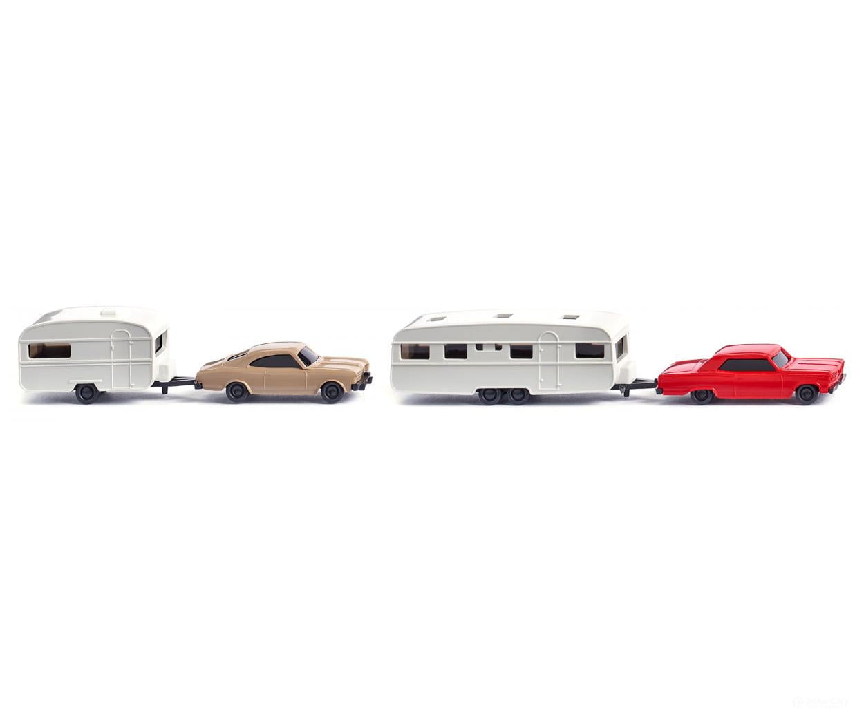 Wiking 092210 N Two caravans Cars & Trucks