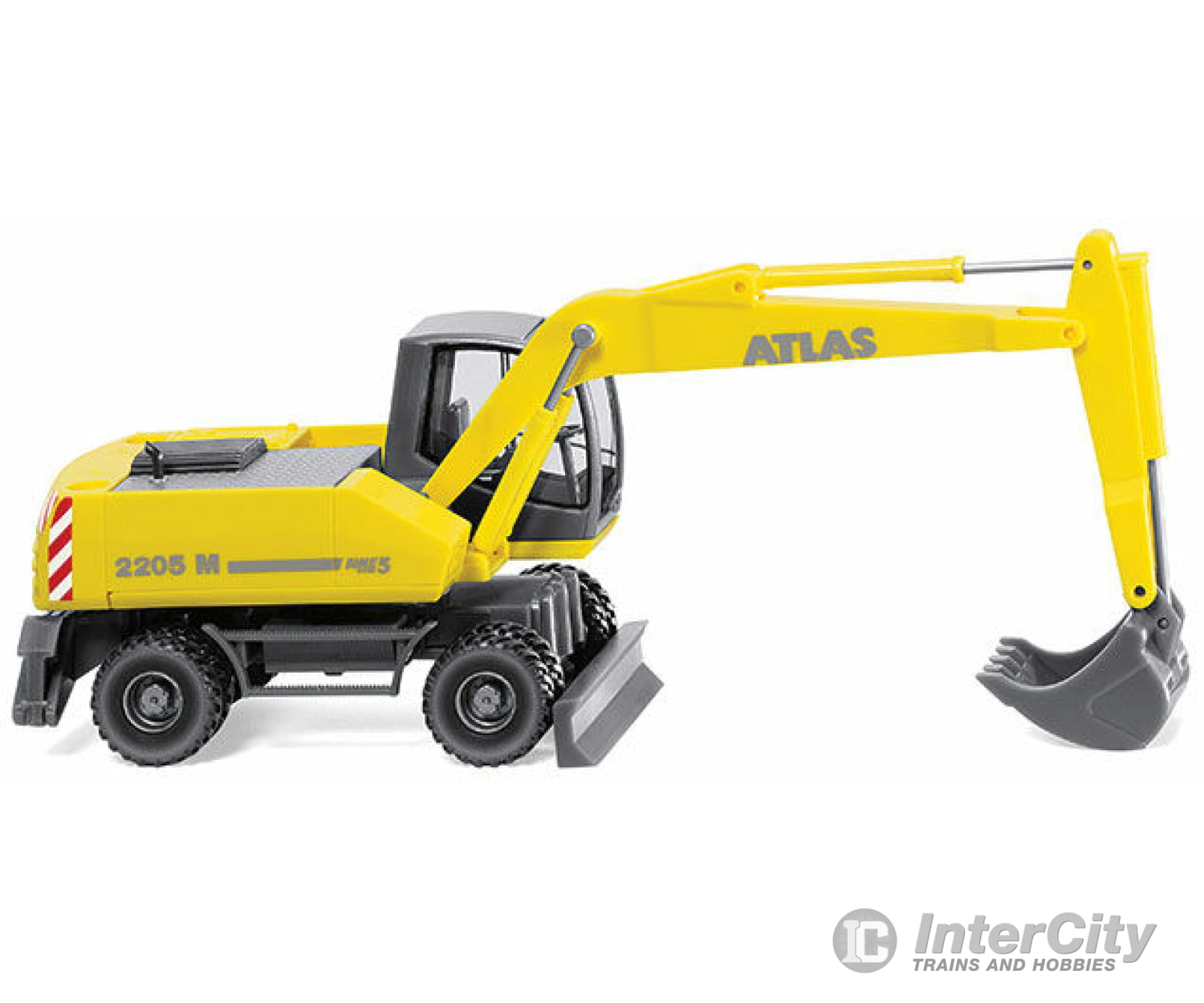 Wiking Ho 66103 Atlas 2205 M Excavator - Assembled -- Zinc Yellow Gray Cars & Trucks
