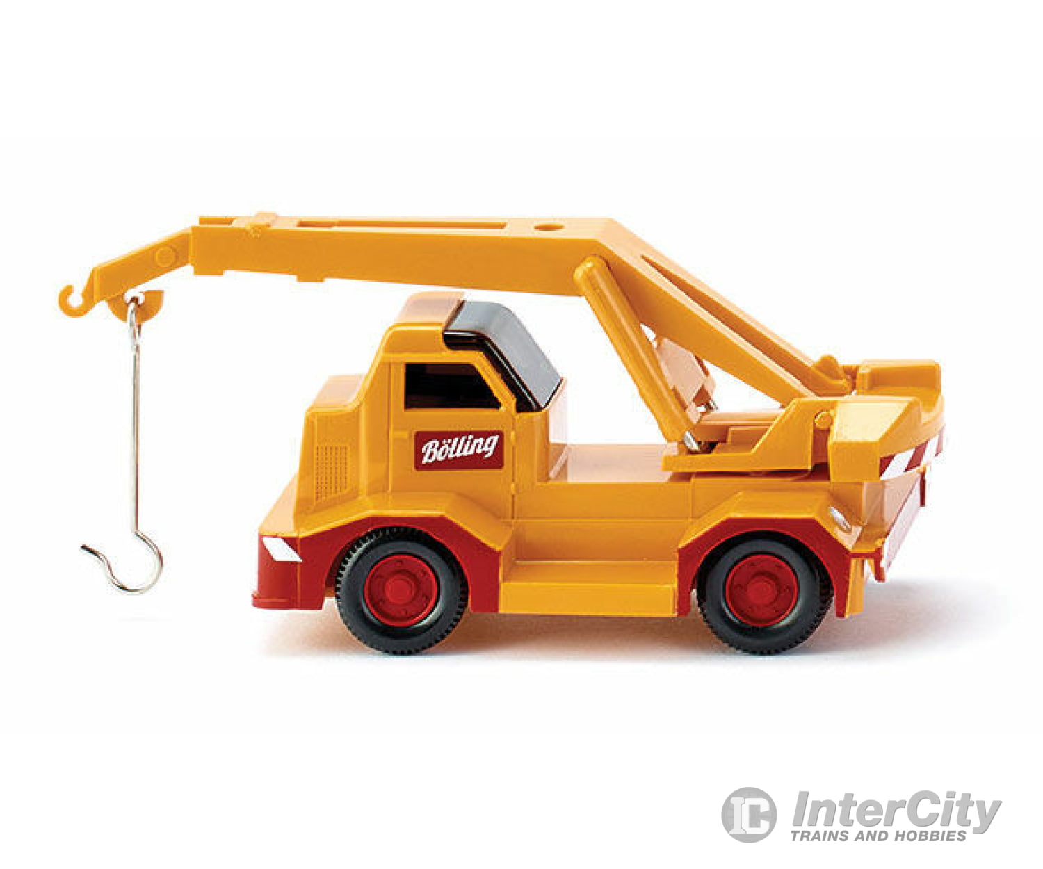 Wiking Ho 68002 1954 Demag V70 Mobile Crane Truck - Assembled -- Bolling (Yellow Red German