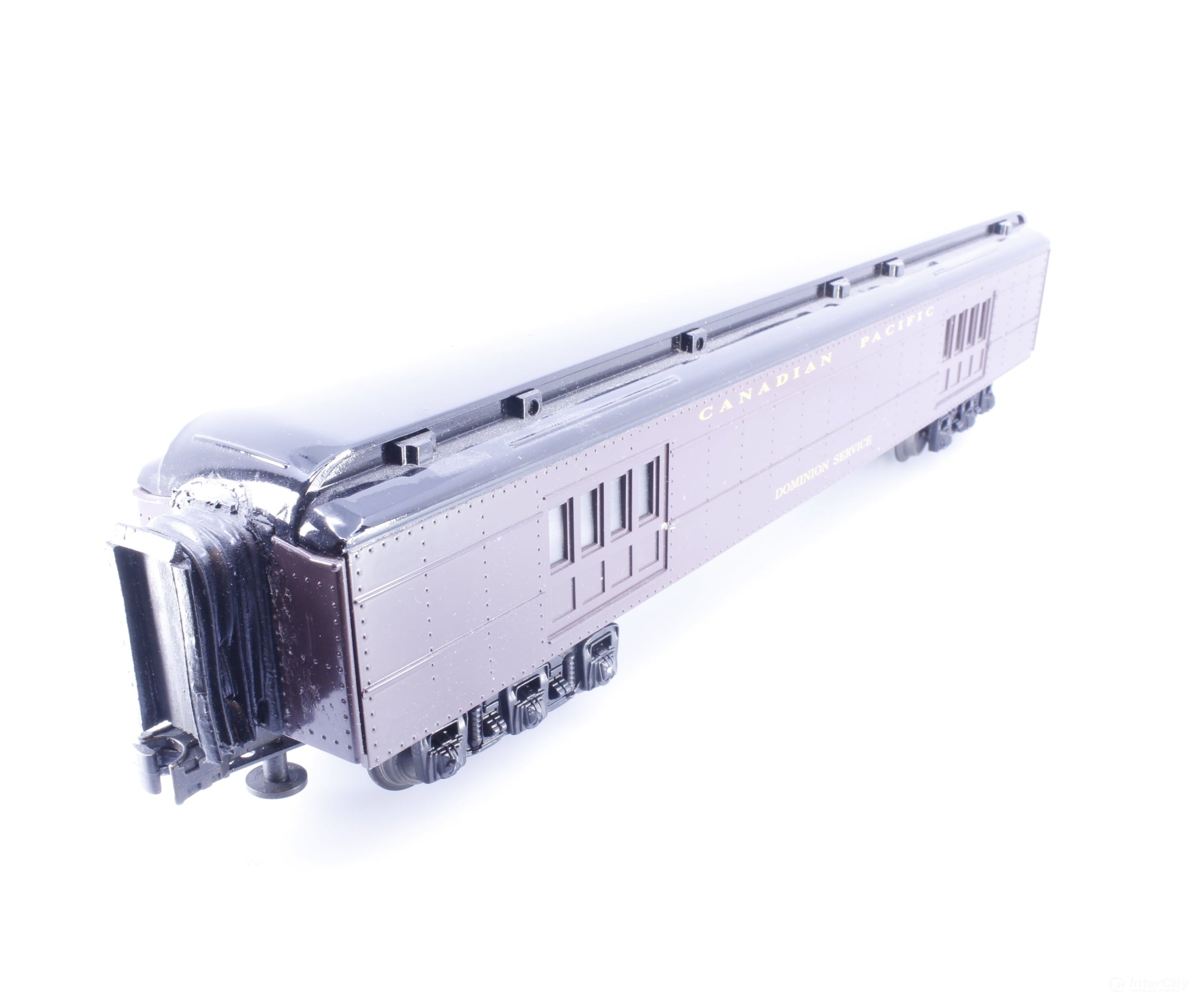 Williams DSPC O Baggage Car with Interior Lighting Canadian Pacific (CP) Dominion - Passenger Cars