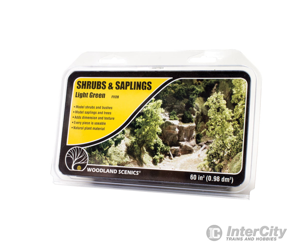 Woodland Scenics 1128 Shrubs & Saplings Light Green (60 Cu. In.) Trees Vegetation