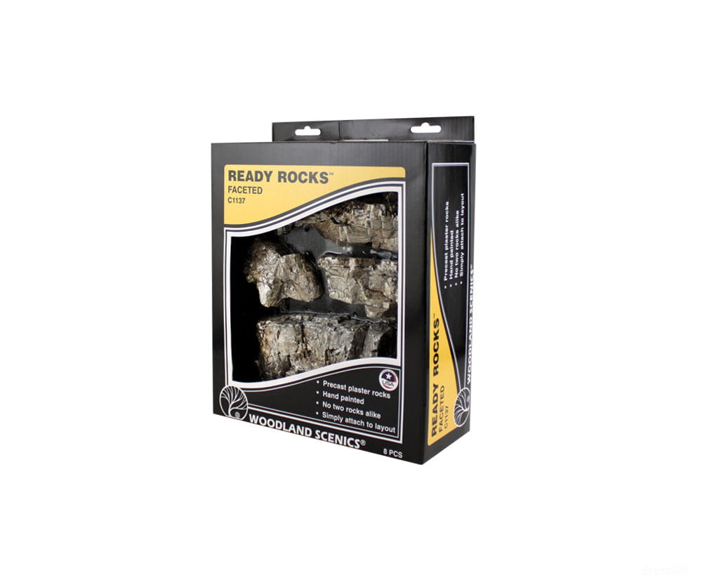 Woodland Scenics 1137 Ready Rocks - Faceted & Landforms
