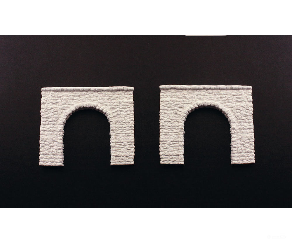 Woodland Scenics 1155 Tunnel Portal Random Stone Single(N) (2/Pk) Tunnels & Bridges