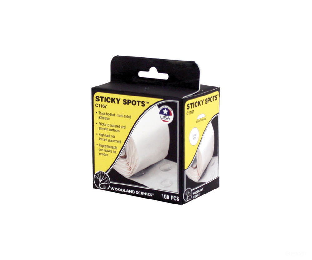 Woodland Scenics 1167 Sticky Spots 100/Pkg Glues & Adhesives