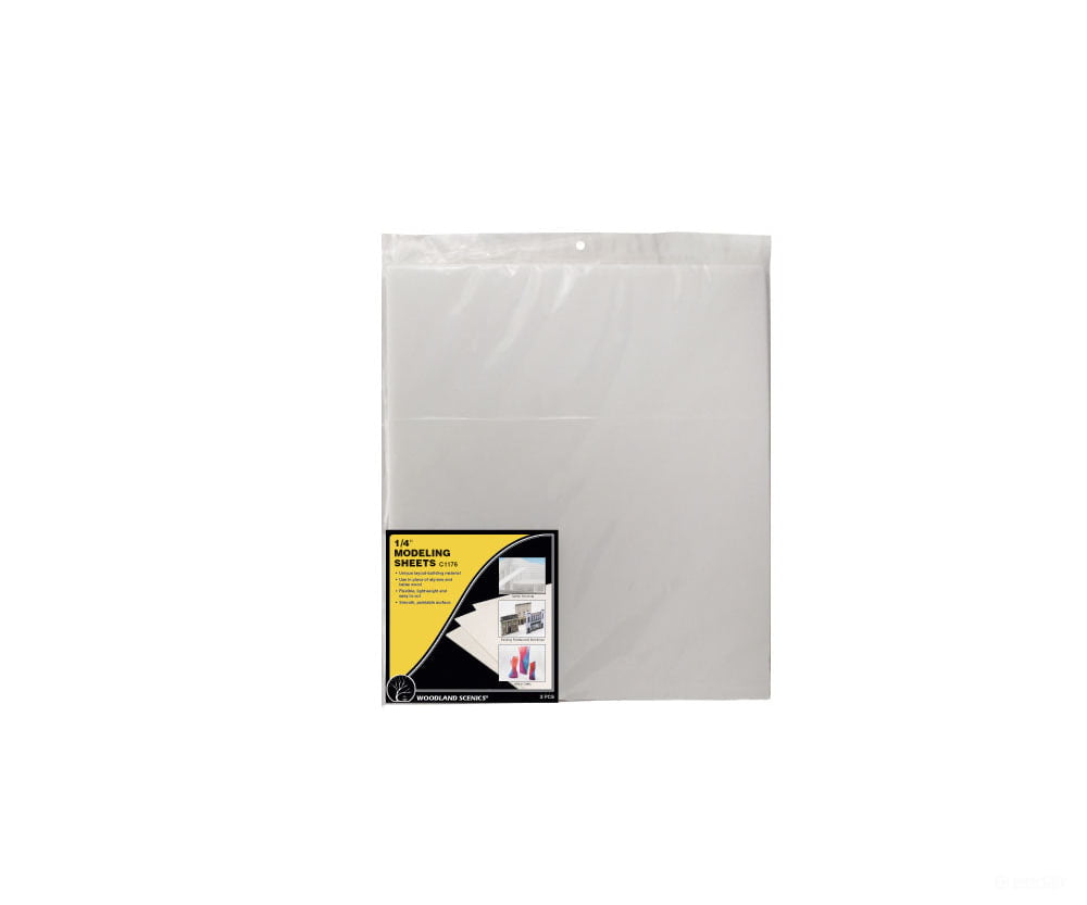Woodland Scenics 1176 1/4’X16’X18’ Modeling Sheets - 2Pcs/Pk Landform Building