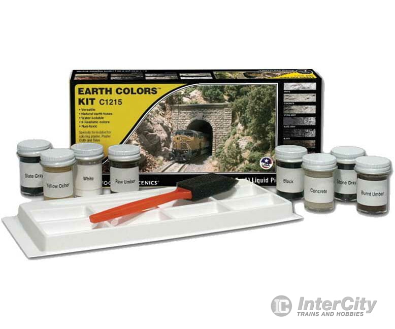 Woodland Scenics 1215 Earth Colour Kit Paint