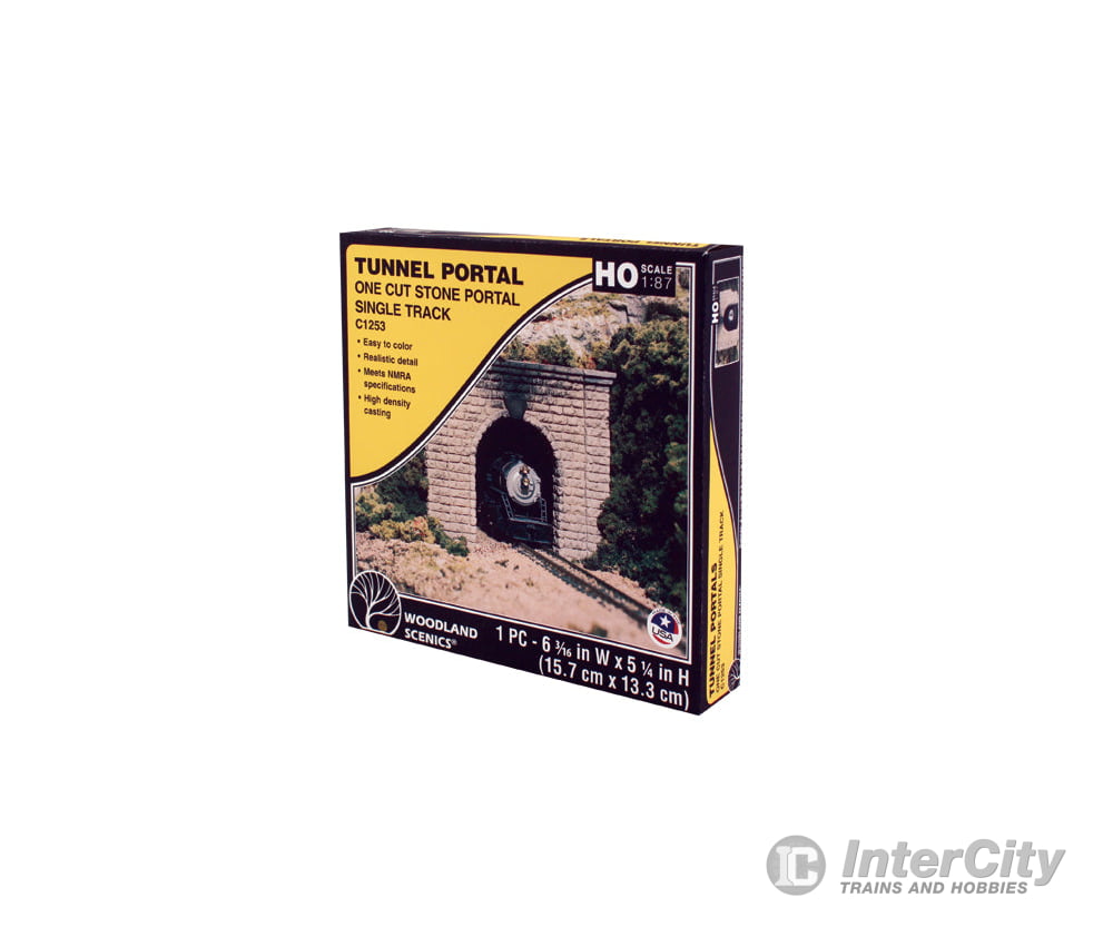 Woodland Scenics 1253 Tunnel Portal - Cut Stone Single (Ho) Tunnels & Bridges