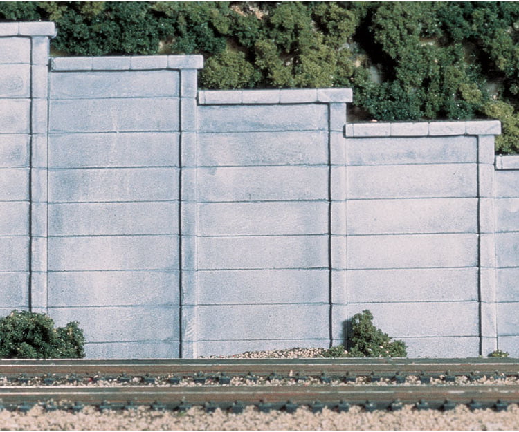 Woodland Scenics 1258 Wall-Concrete (Ho) (3/Pk) Tunnels & Bridges
