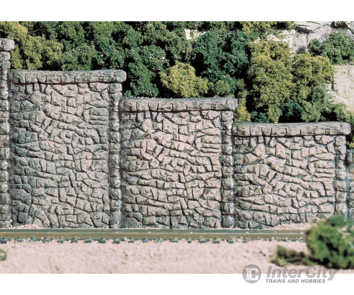 Woodland Scenics 1261 Retaining Walls (Hydrocal Plaster Castings) Pkg(3) Random Stone Tunnels &