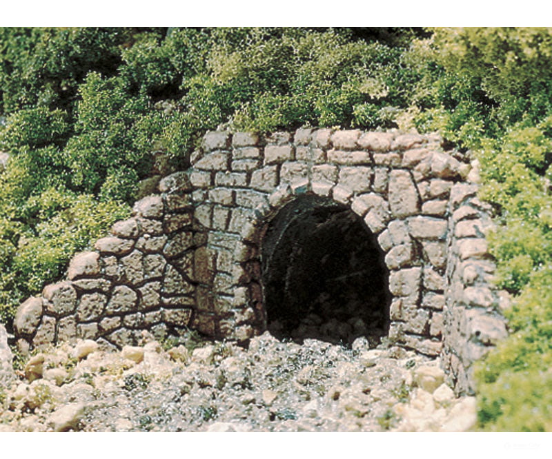 Woodland Scenics 1264 Culverts (Hydrocal Plaster Castings) Pkg(2) Random Stone Tunnels & Bridges