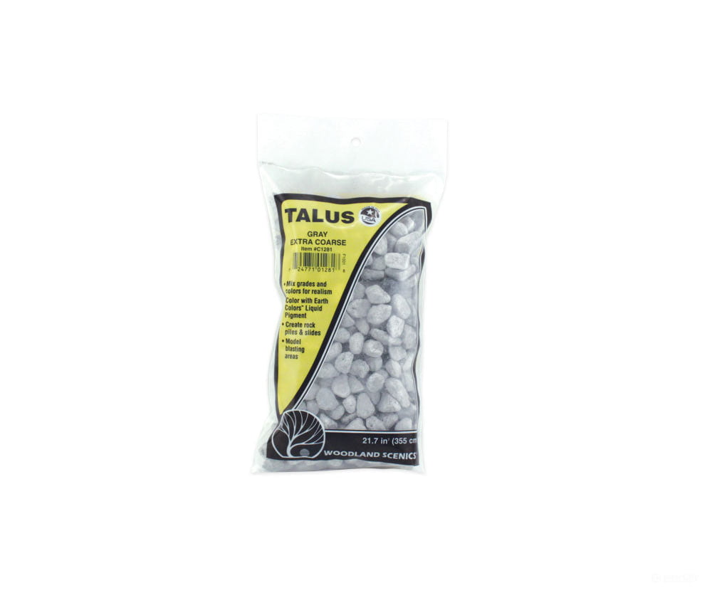 Woodland Scenics 1281 Talus - Extra Coarse Grey Rocks & Landforms