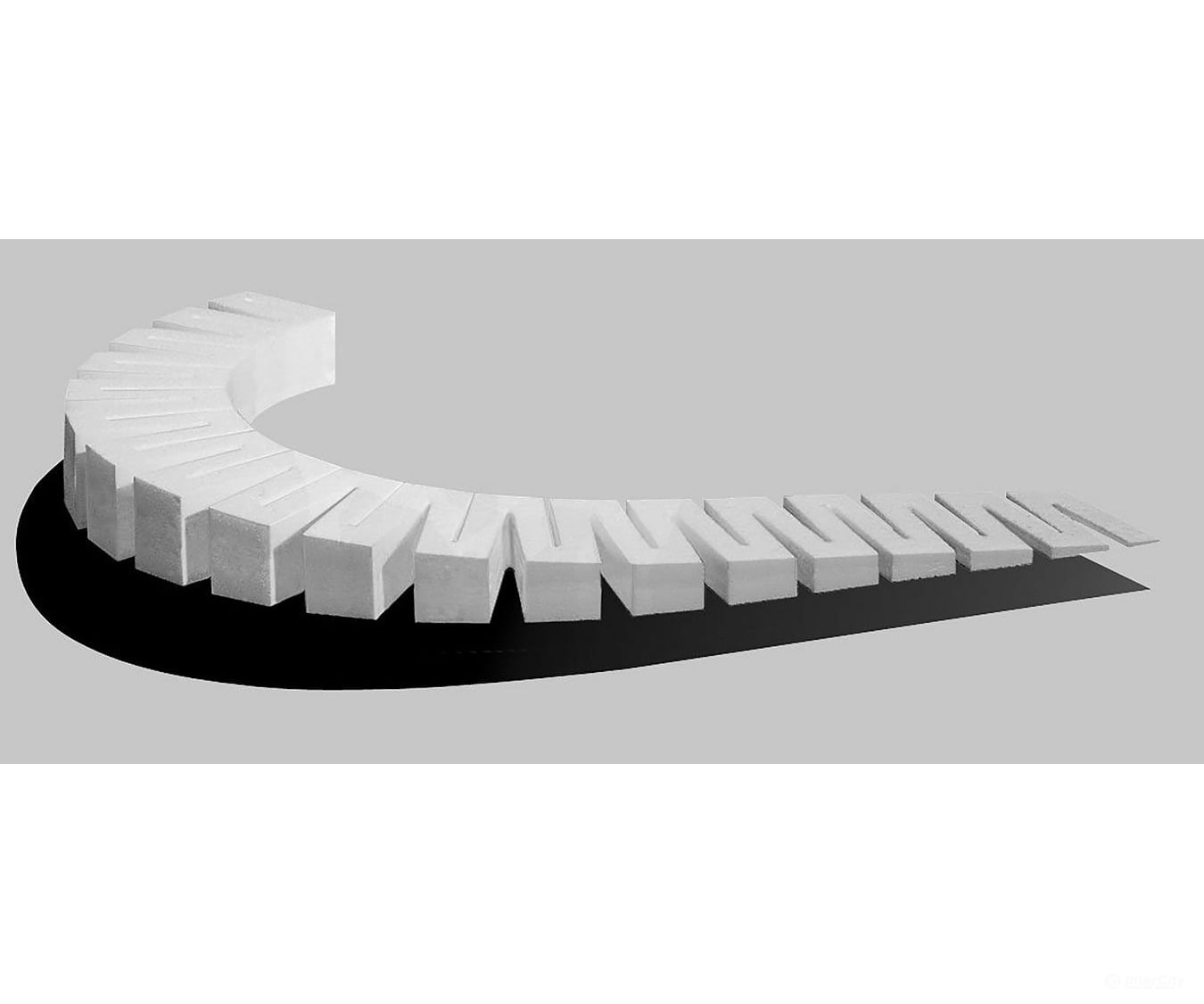 Woodland Scenics 1415 Incline Starter 3% (6/Pk) Landform Building