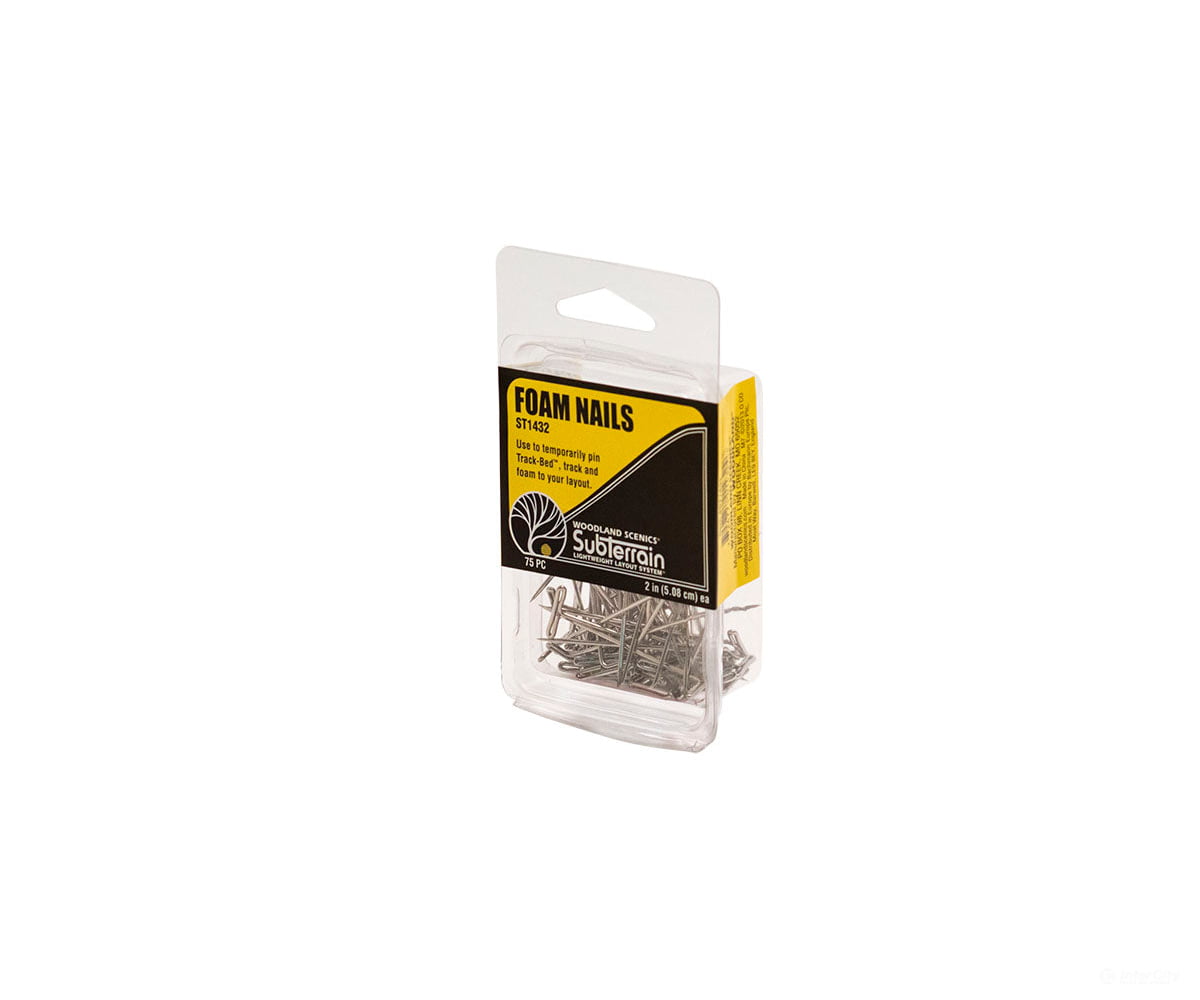 Woodland Scenics 1432 Foam Nails - 2’ (75/Pk) Tools