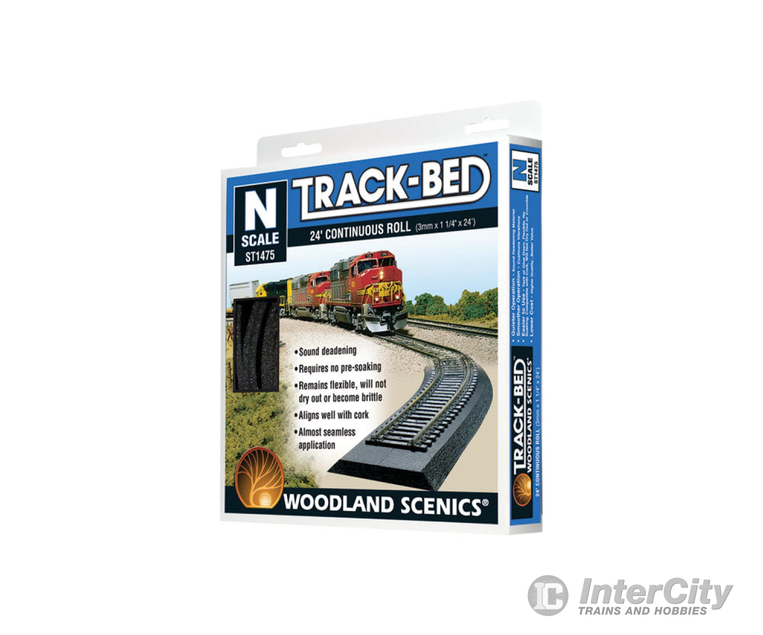 Woodland Scenics 1475 Trackbed - 24’ Roll N Scale Ballast & Roadbed