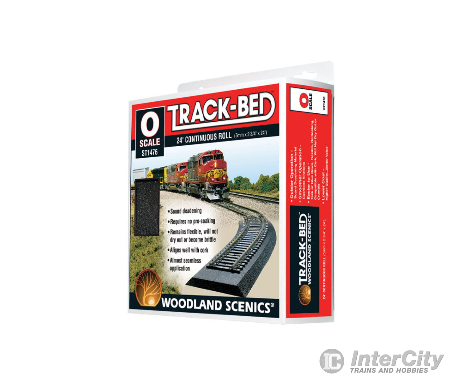 Woodland Scenics 1476 Track - Bed Roadbed Material Continuous Roll - 24’ 7.3M O Scale Ballast &