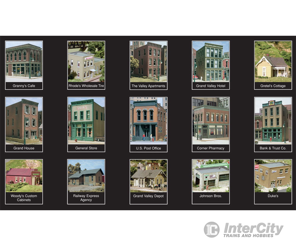 Woodland Scenics 1486 City & Industry Building Set (Ho) Layout Kits