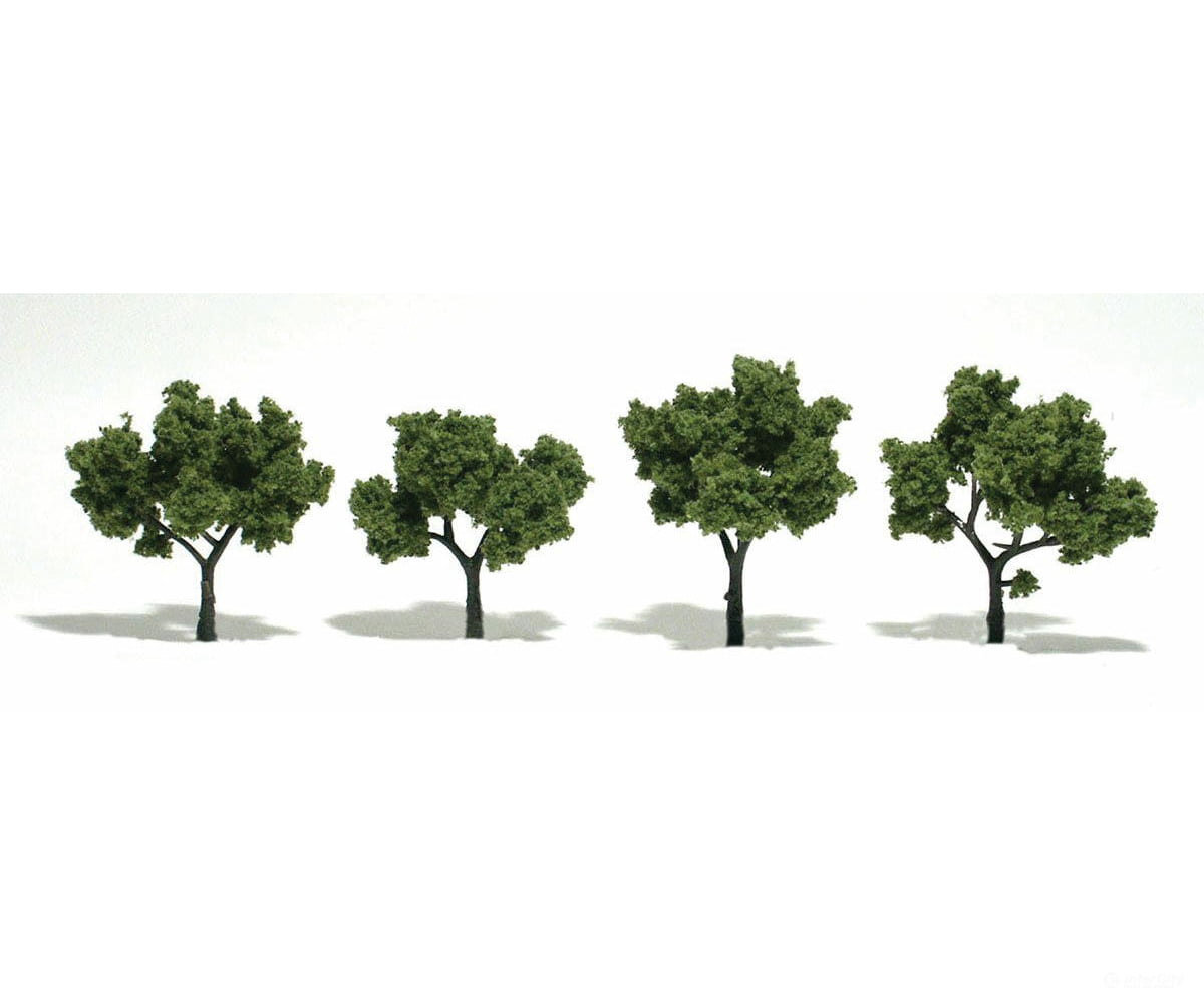 Woodland Scenics 1503 Ready-Lgt Grn (2’’-3’’) (4/Pk) Trees & Vegetation
