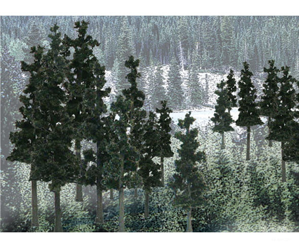 Woodland Scenics 1580 Ready - Conifer Col (2.5’ - 4’) (33/Pk) Trees & Vegetation