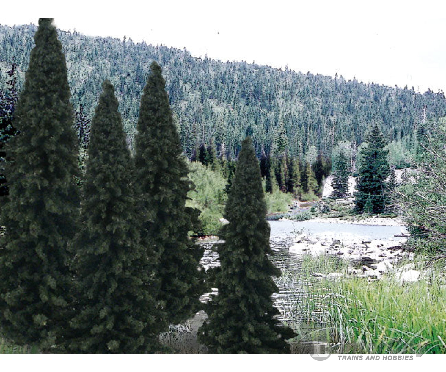 Woodland Scenics 1586 Evergreen Tree Value Pack - Ready Made Trees(Tm) 4 6’ 10.2 15.2Cm Pkg(13)