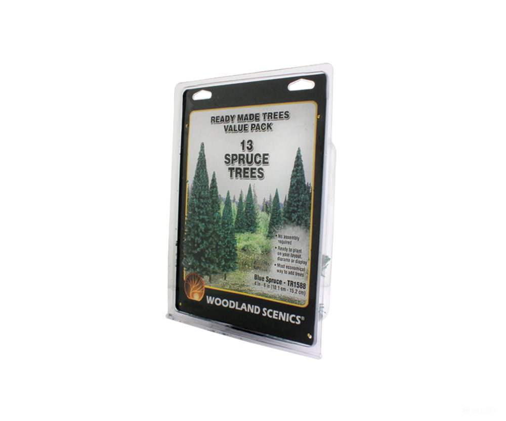 Woodland Scenics 1588 Blue Spruce Tree Value Pack - Ready Made Trees(Tm) - - 4 To 6’ 10.2 15.2Cm