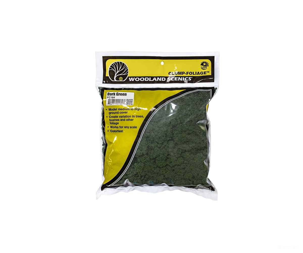 Woodland Scenics 184 Clump Foliage - Dark Green (2.8L) Trees & Vegetation