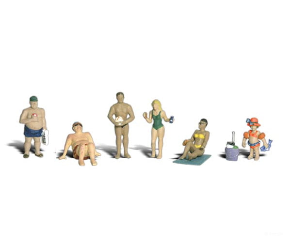Woodland Scenics 1853 Sun Bathers (Ho) Figures